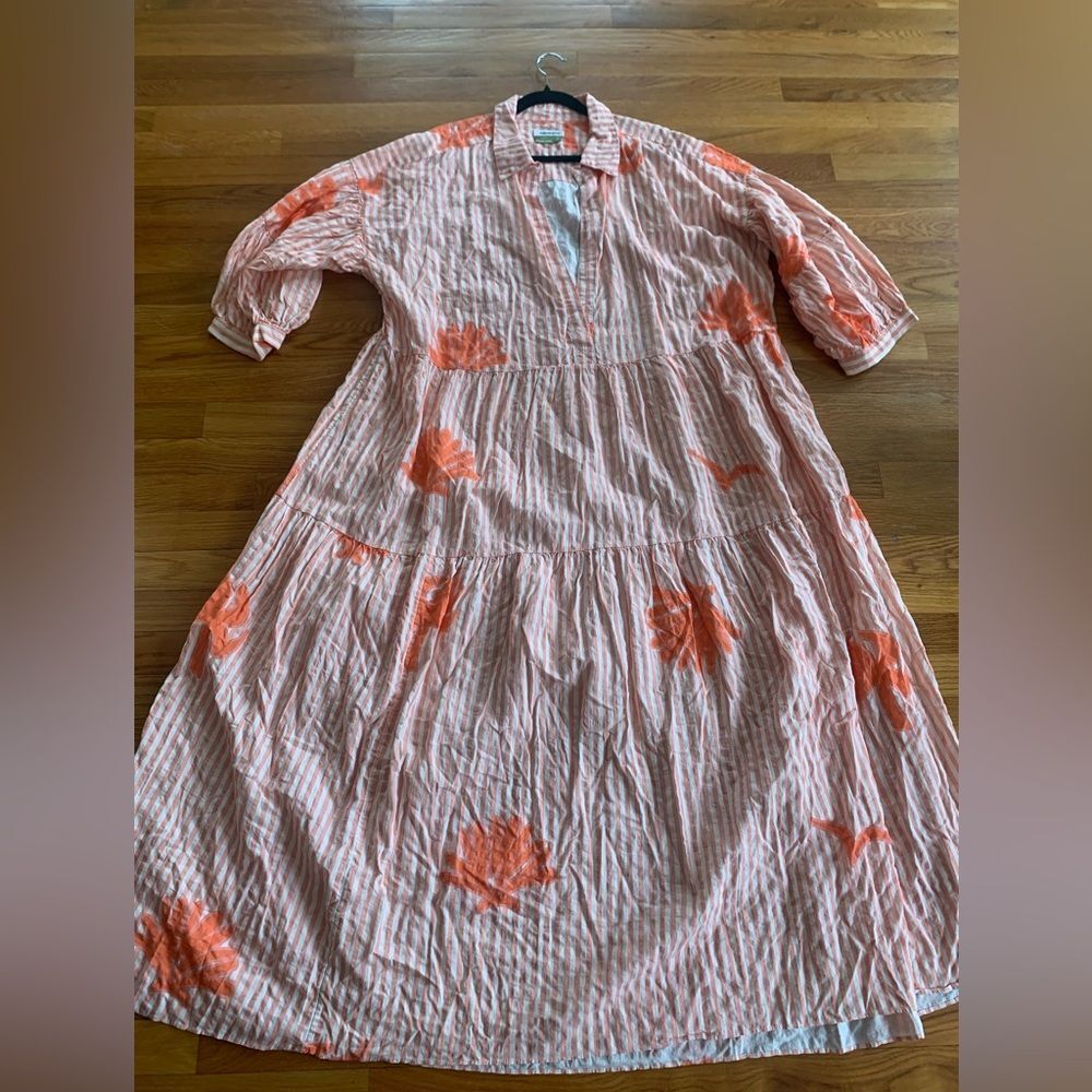 Anthropologie Celandine The Carolita Printed Tiered Shirt Dress - Picture 5 of 6